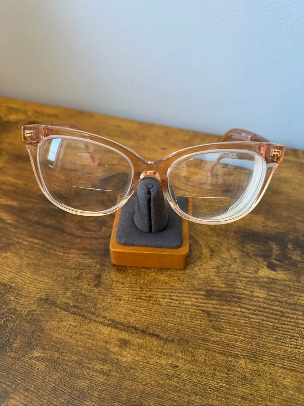 Kate Spade Nevaeh 733 Clear Peach Cat Eye Eyeglass Frames 50-17-140 Frames Only